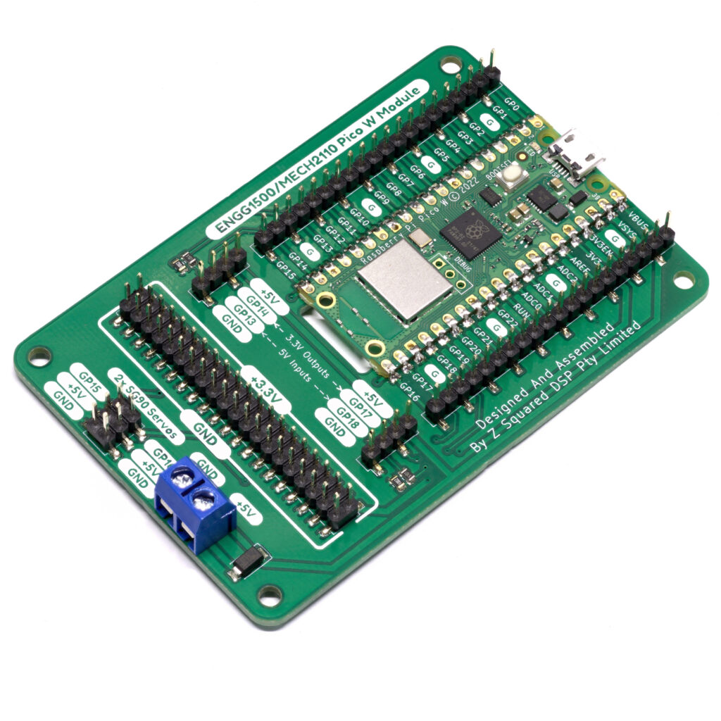 Breakout Board With Raspberry Pi Pico W Z Squared 3286